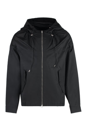 Technical fabric hooded jacket-0